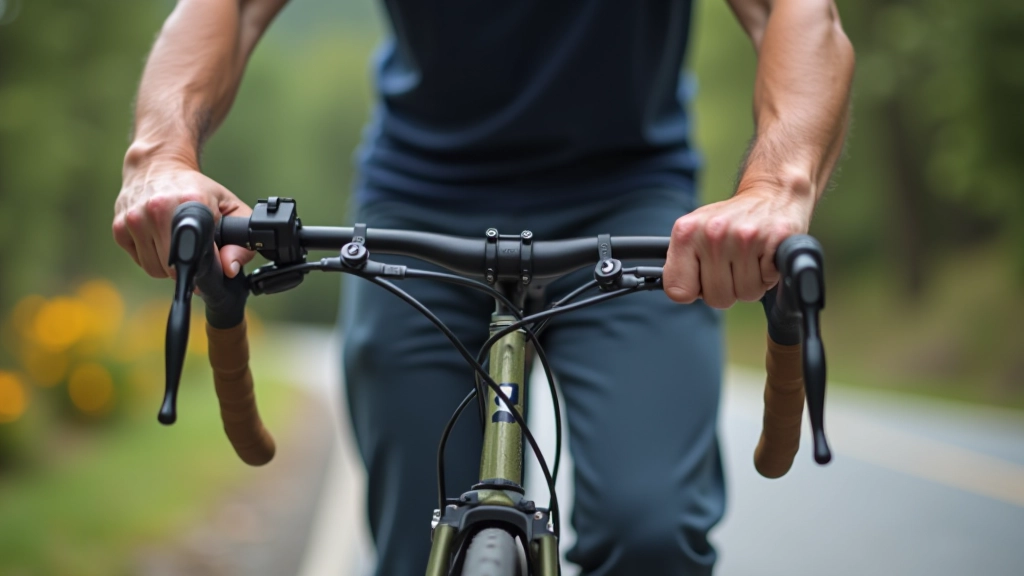 Persona limpiando cadena de bicicleta con herramientas de mantenimiento sobre banco de trabajo